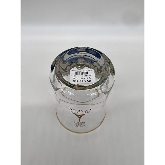 Anthropologie Holiday In The City Juice Glass 2024 Glasses Paris - Picture 3 of 3